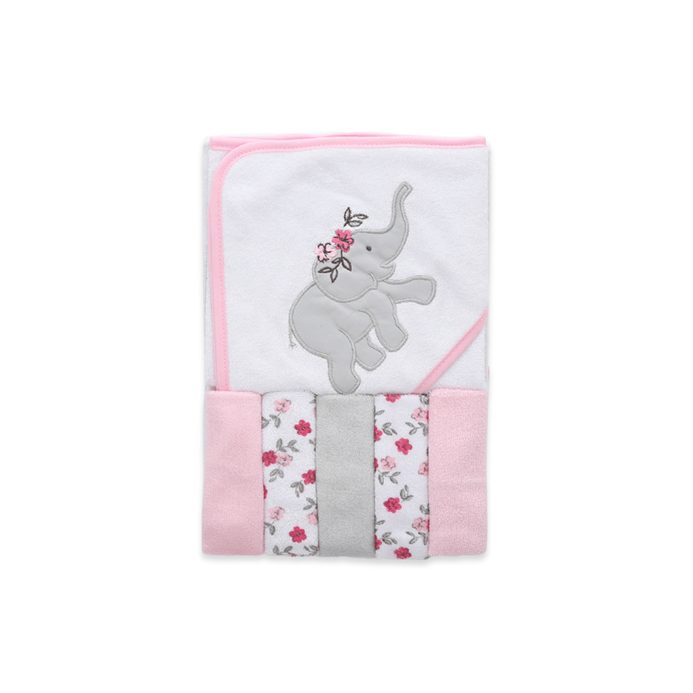 BATH TOWEL WITH 5 FACE TOWELS
