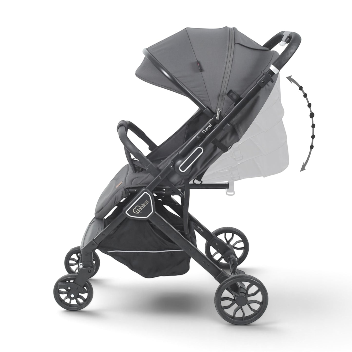 TINNIES TRAVEL STROLLER GREY