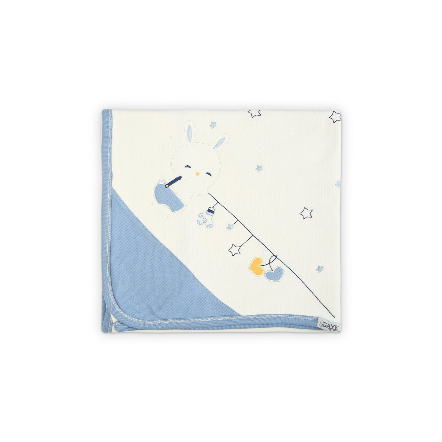 PREMIUM OFF-WHITE AND BLUE RABBIT SLEEPING SET