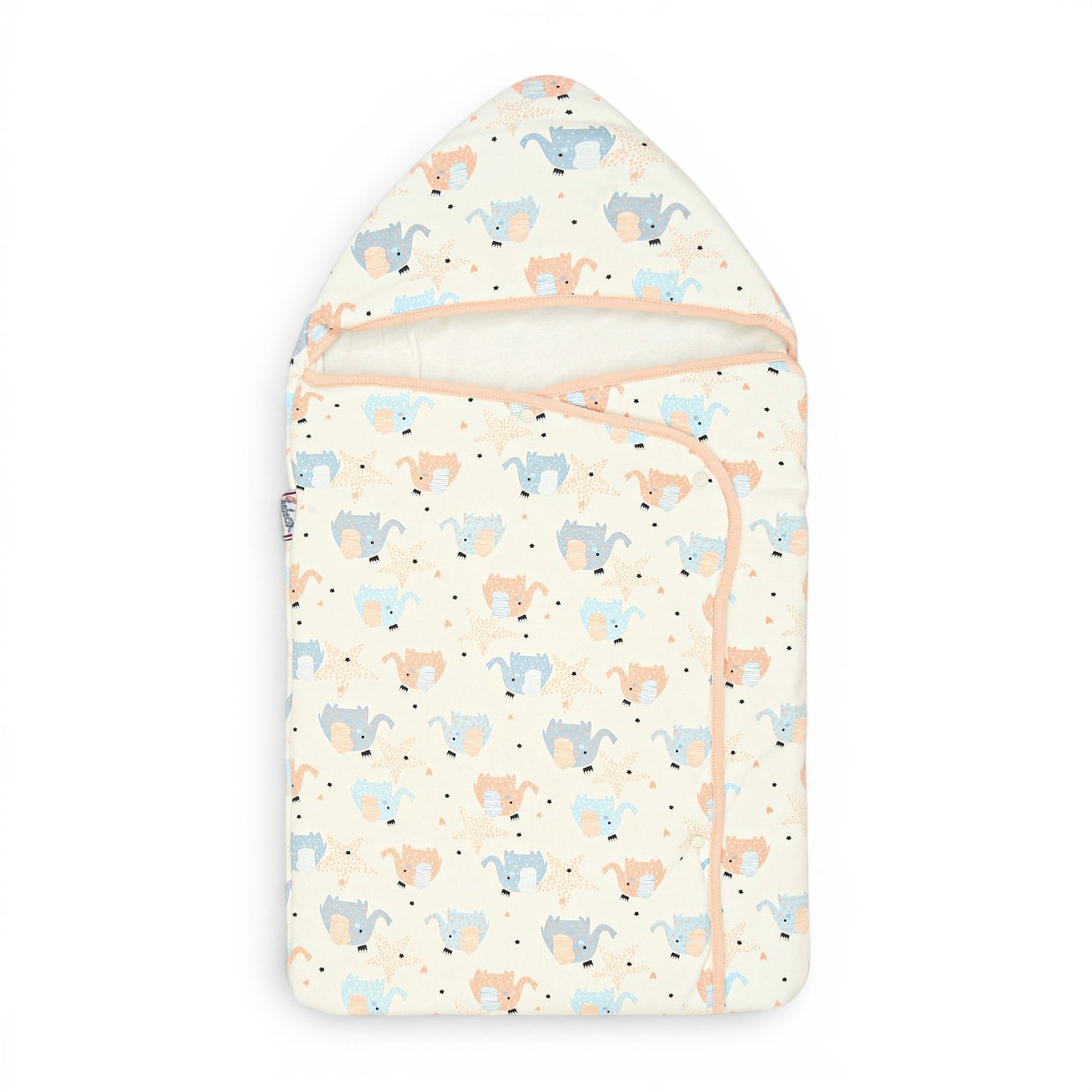 CREAM ELEPHANTS HOODED CARRY NEST