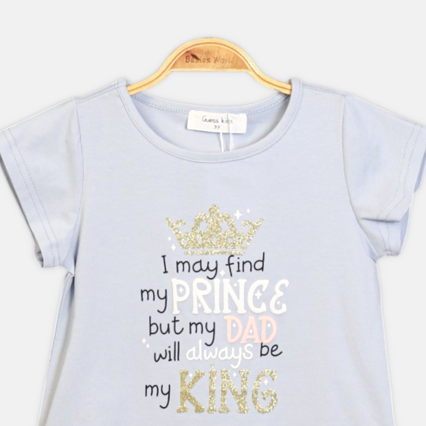 MY KING BLUE PEPLUM T-SHIRT