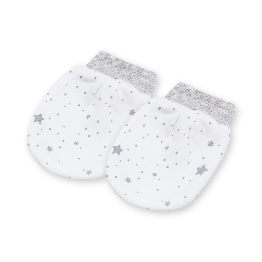 MITTENS & BOOTIES GREY STARS