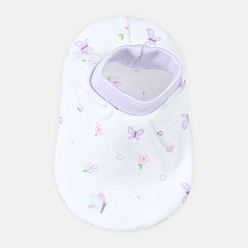 MITTENS & BOOTIES PURPLE BUTTERFLY