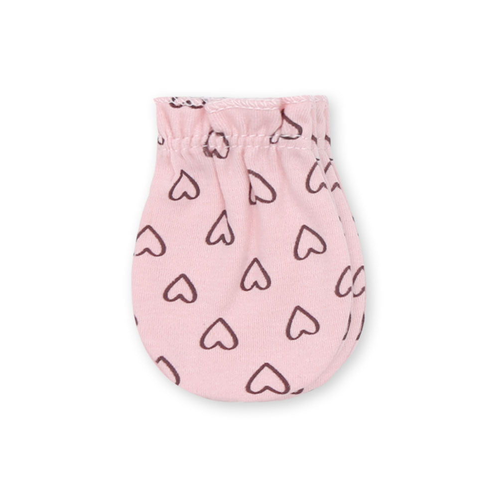 MITTENS PK-3 PINK RAINBOW HEARTS