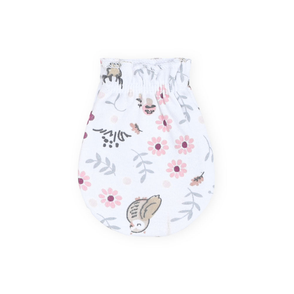 MITTENS PK-3 PINK FLORAL