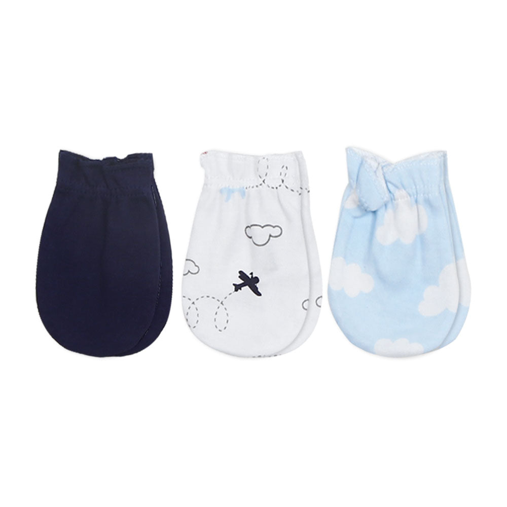 MITTENS PK-3 BLUE CLOUDY