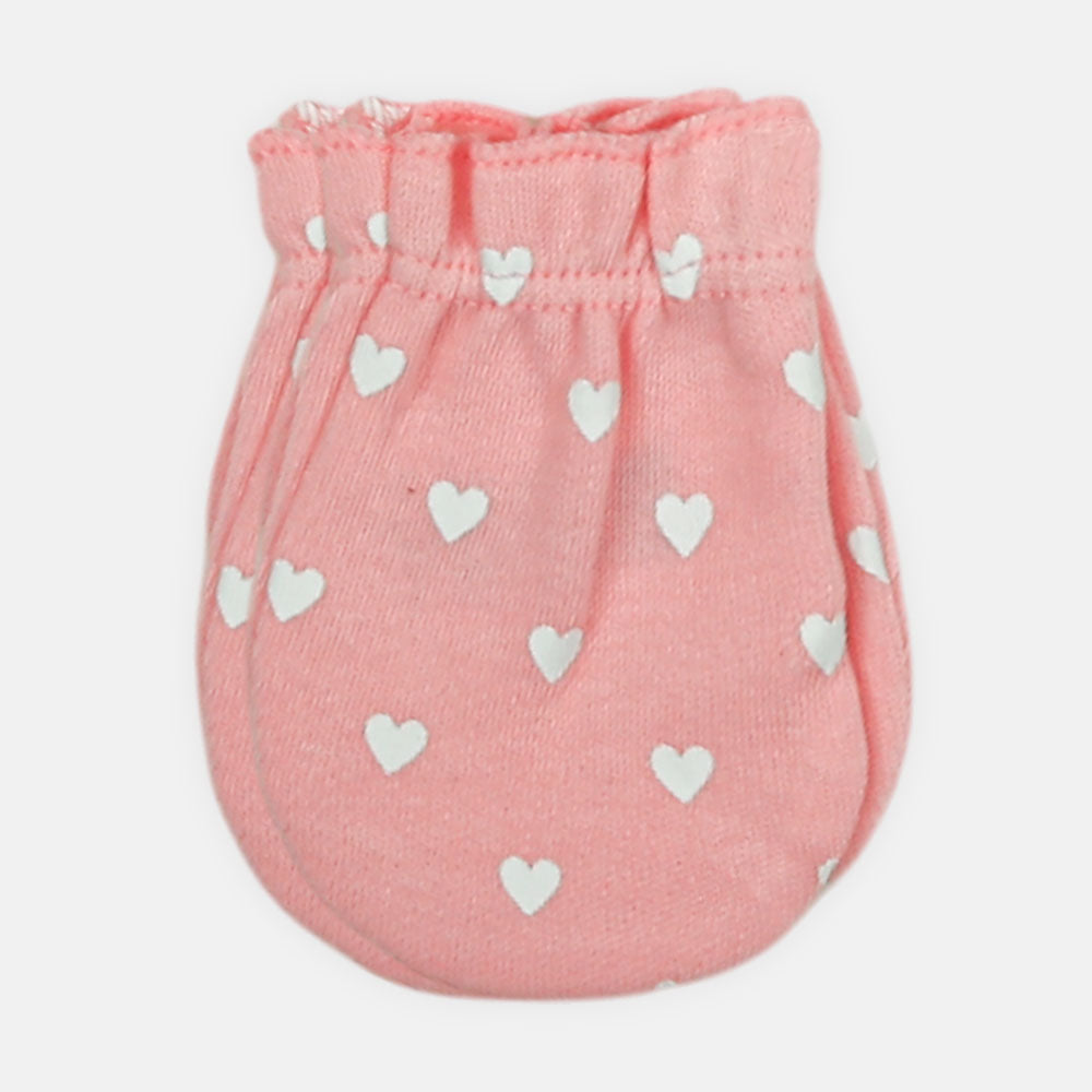 MITTENS PK-3 PINK & WHITE