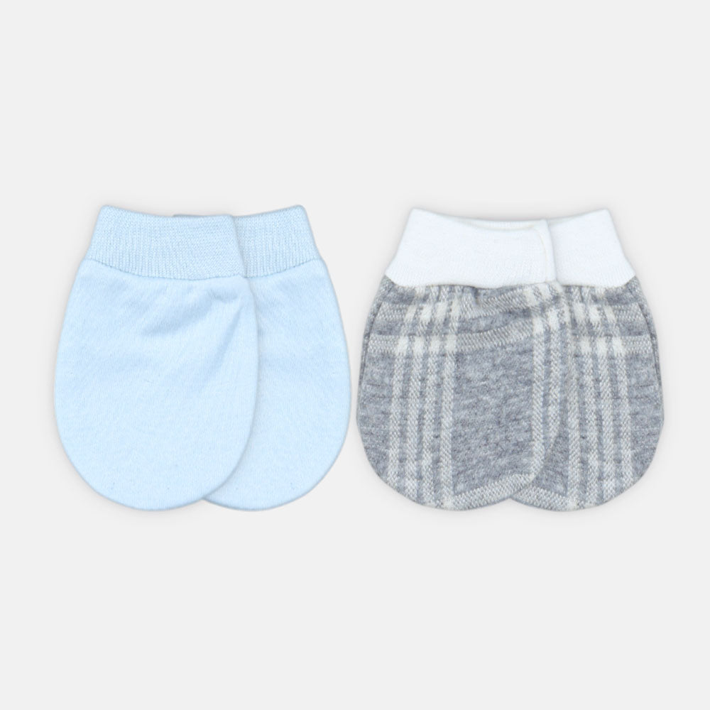 MITTENS PK-2 GREY & BLUE