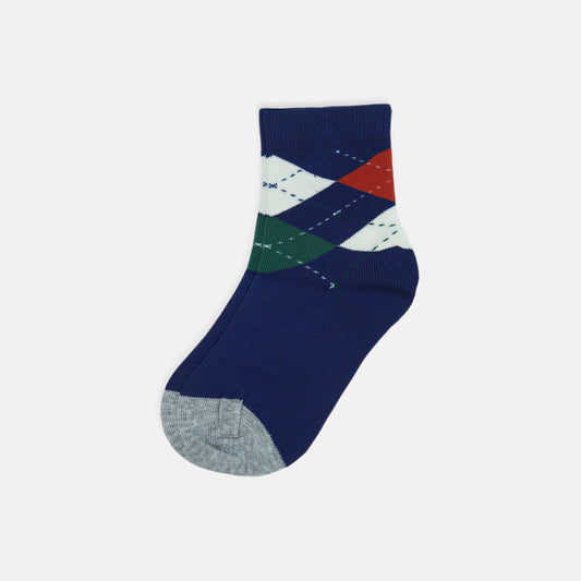 BOY SOCKS CHECKED ACCENT