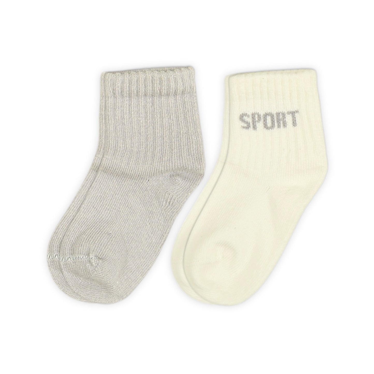 SPORT WHITE ANKLE BOY SOCKS PK-2
