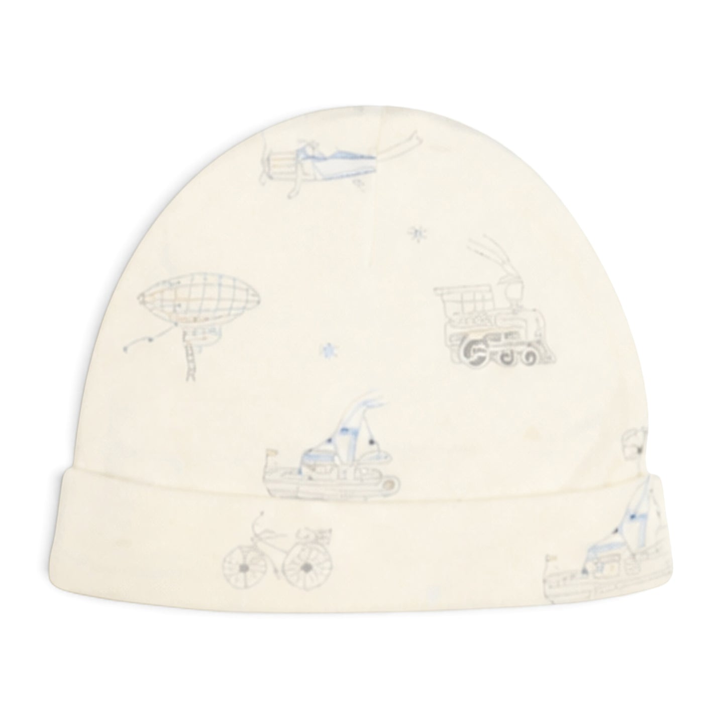 TRANSPORT-THEMED INFANT BABY CAPS PK-3