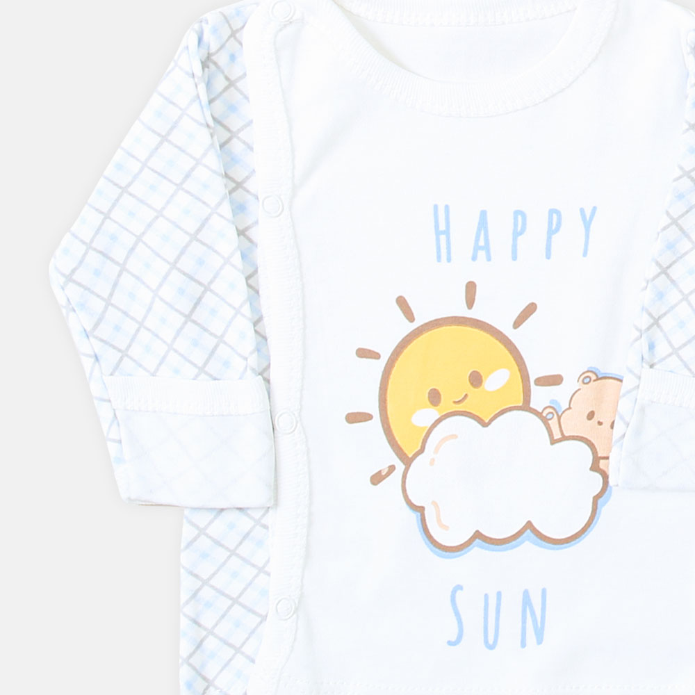 NEWBORN SUIT BOYS HAPPY SUN WITH CAP