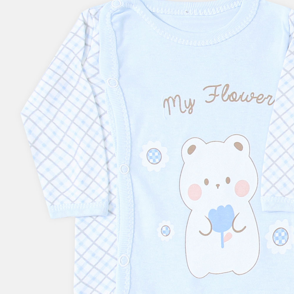 NEWBORN SUIT BOYS LIGHT BLUE BEAR