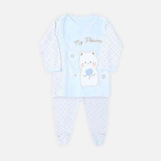 NEWBORN SUIT BOYS LIGHT BLUE BEAR