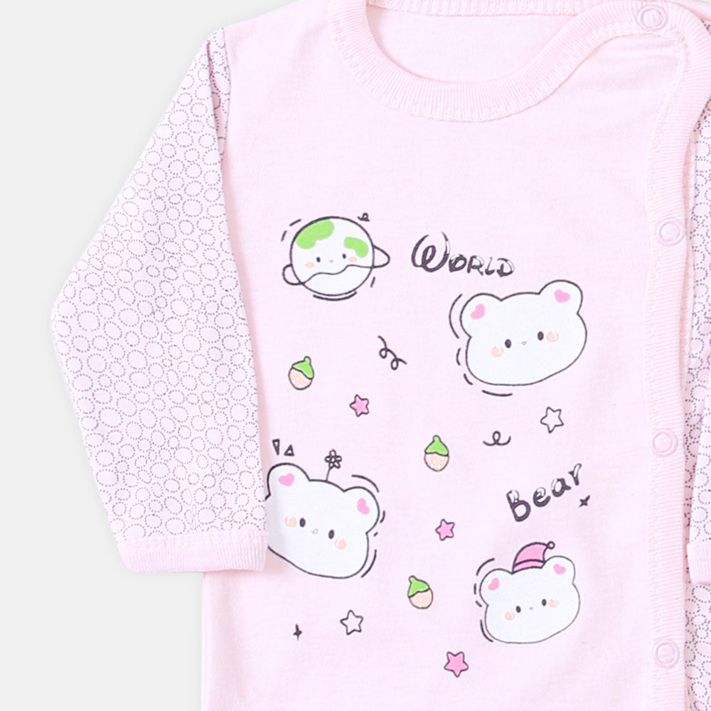 NEWBORN SUIT GIRLS BEAR AND WORLD