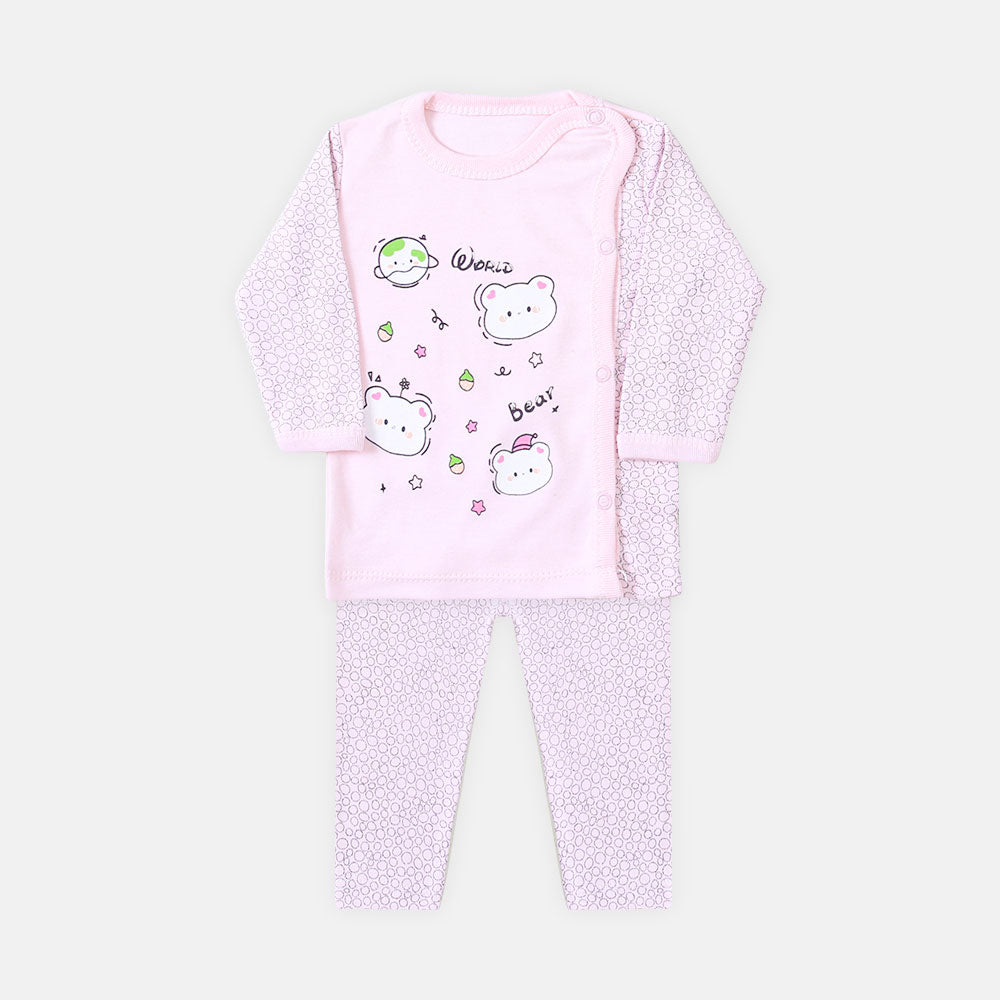 NEWBORN SUIT GIRLS BEAR AND WORLD