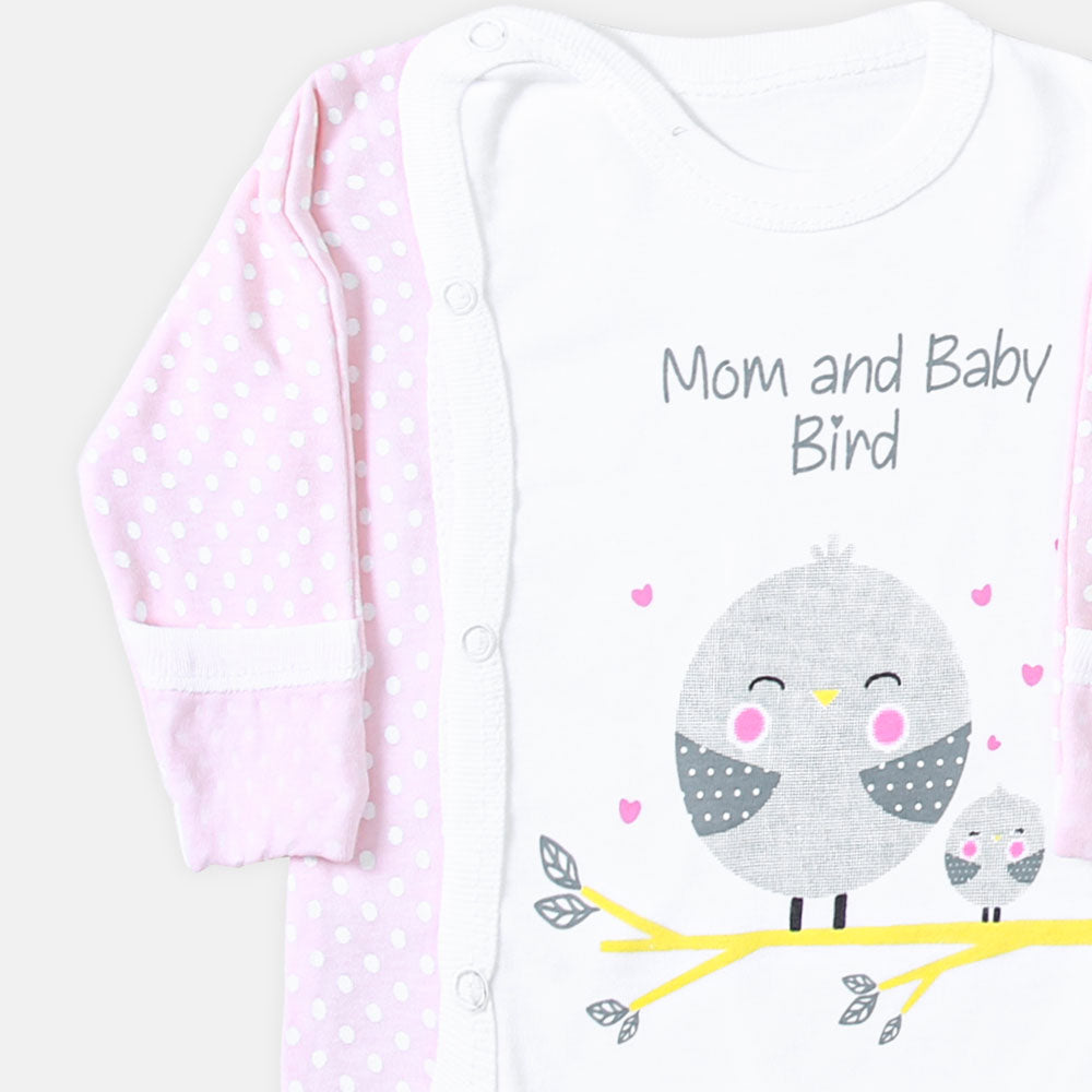 NEWBORN SUIT GIRLS MOM AND BABY BIRD