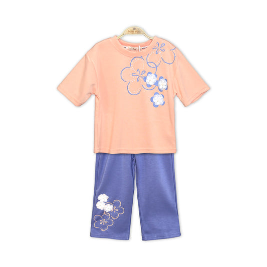 PEACH & BLUE BUTTERFLY SUIT