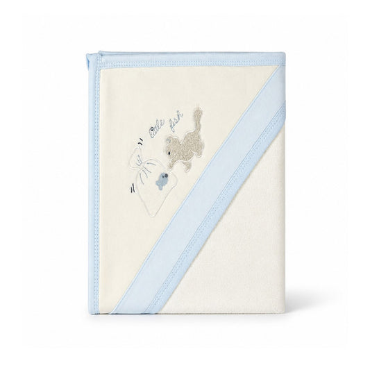 LITTLE FISH HOODED BATH TOWEL