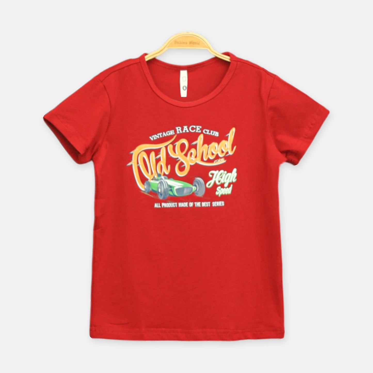 Red Vintage Race Club Tee