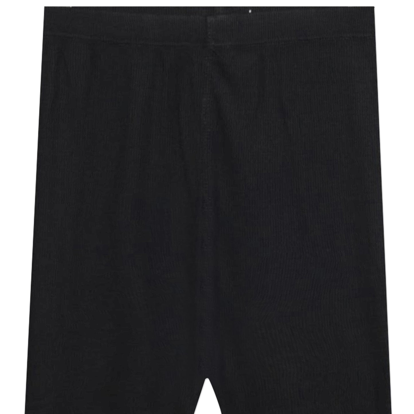 BLACK STUDDED RIBBED TROUSERS