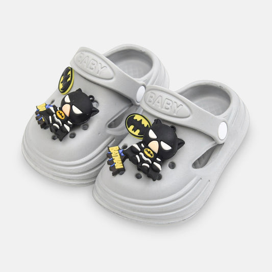 BOY'S BATMAN CLOG – GREYISH WHITE