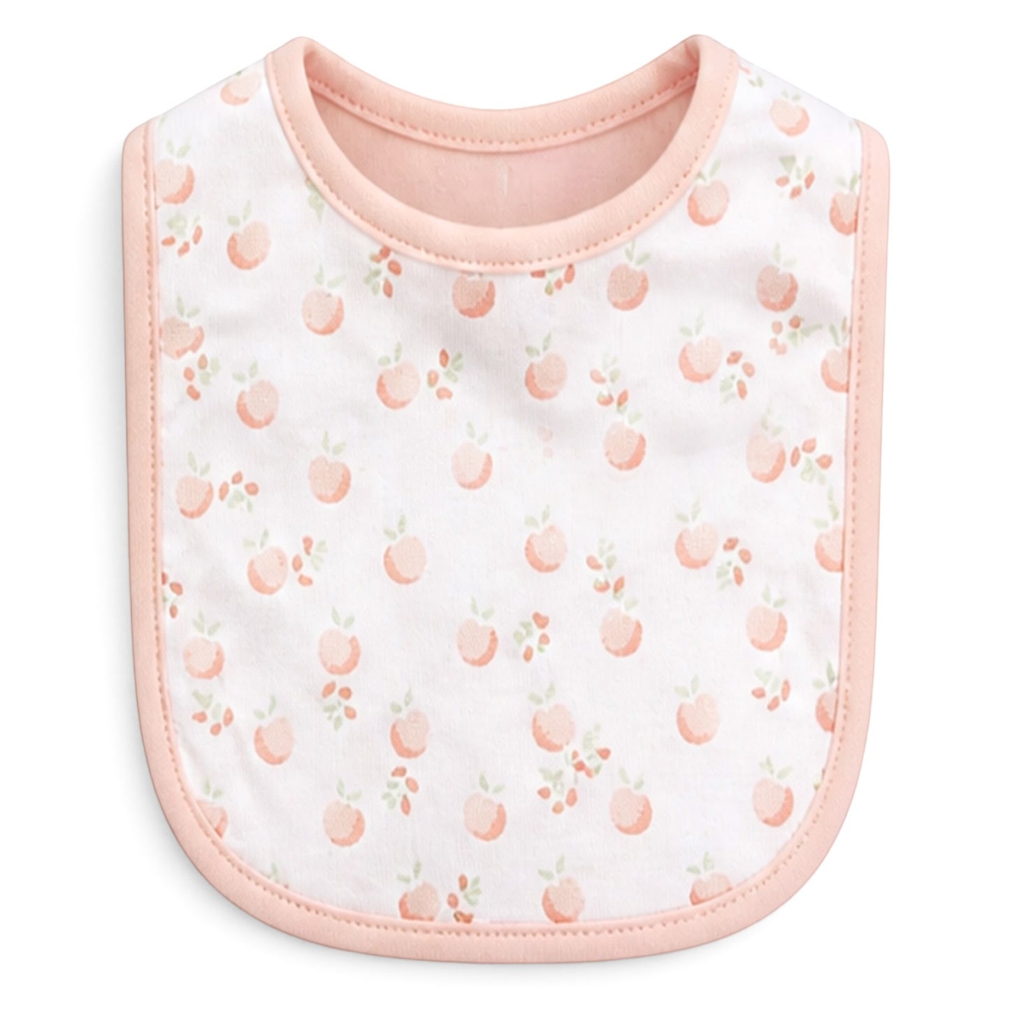 PEACH & SAGE BABY BIBS PK-3 & 2 BOOTIES