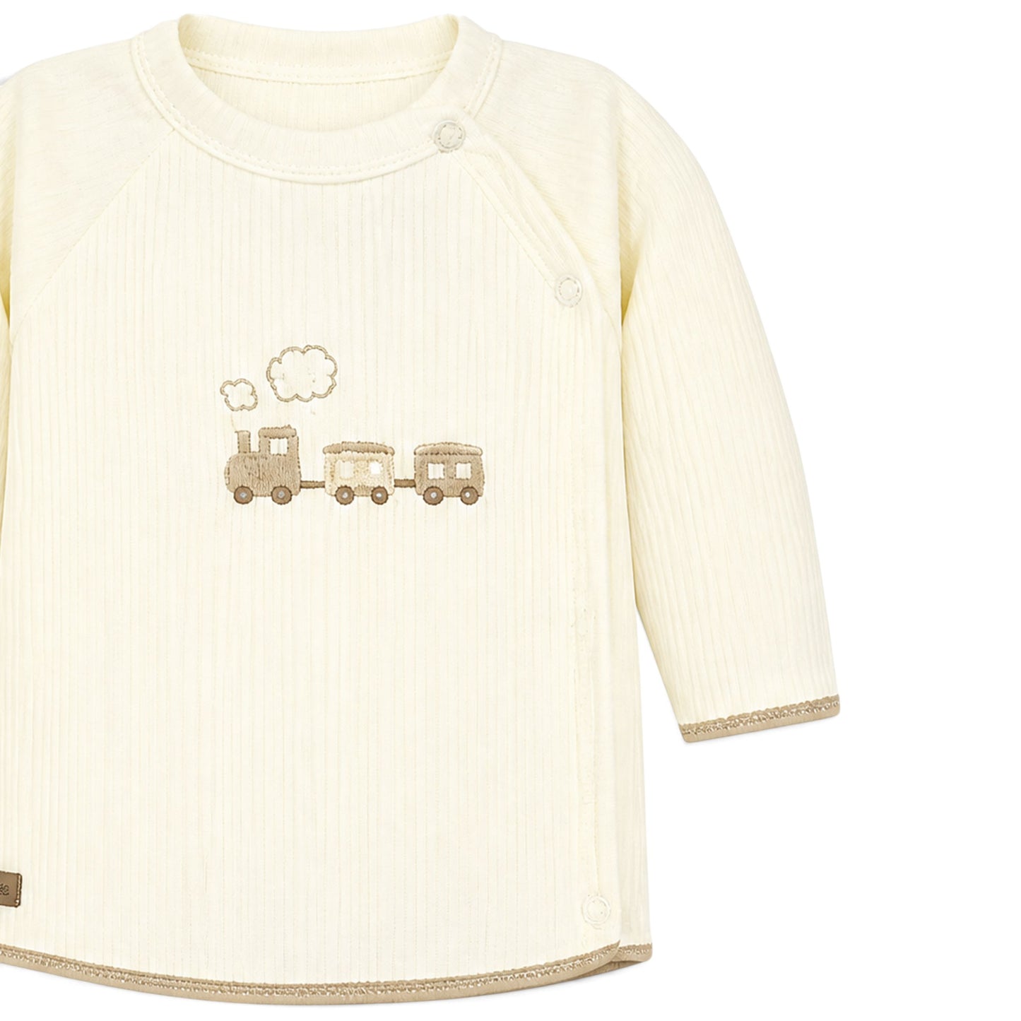 CREAM TRAIN BABY BOY GIFT SET