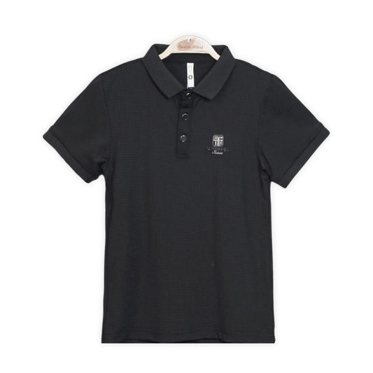 Black Piqué Polo Shirt