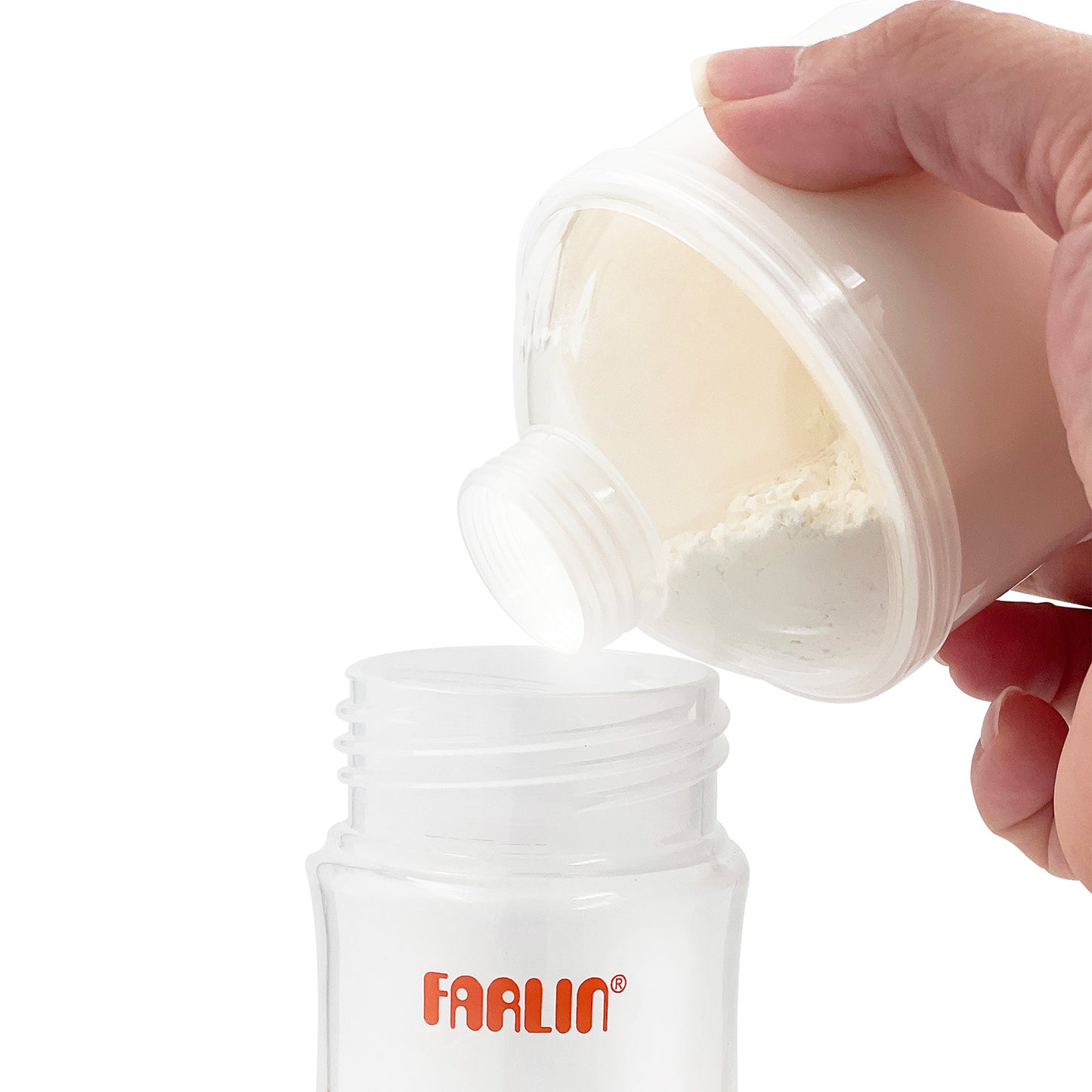 Farlin Milk Container Grow With Colors Peach