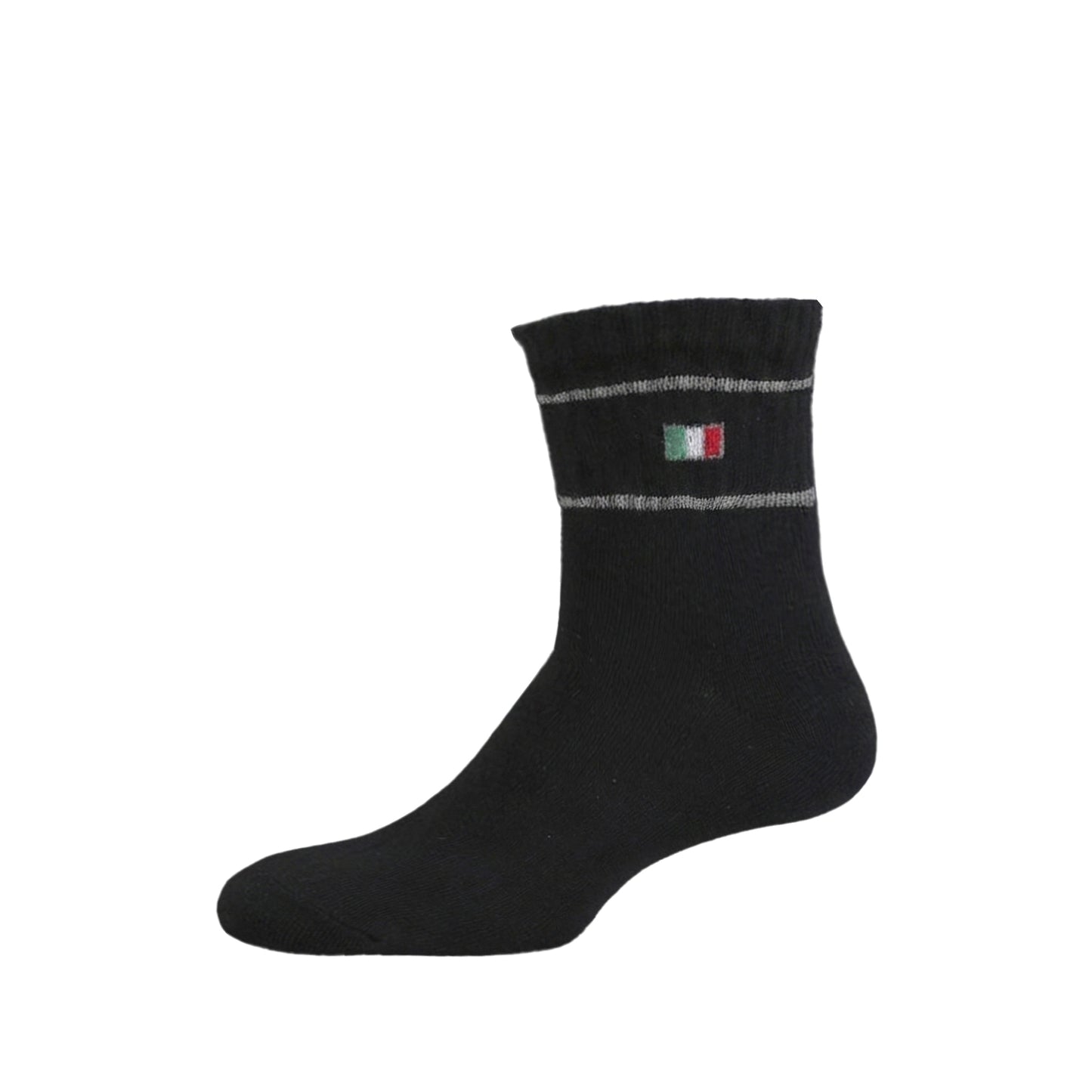 BLACK ANKLE BOY SOCKS PK-2