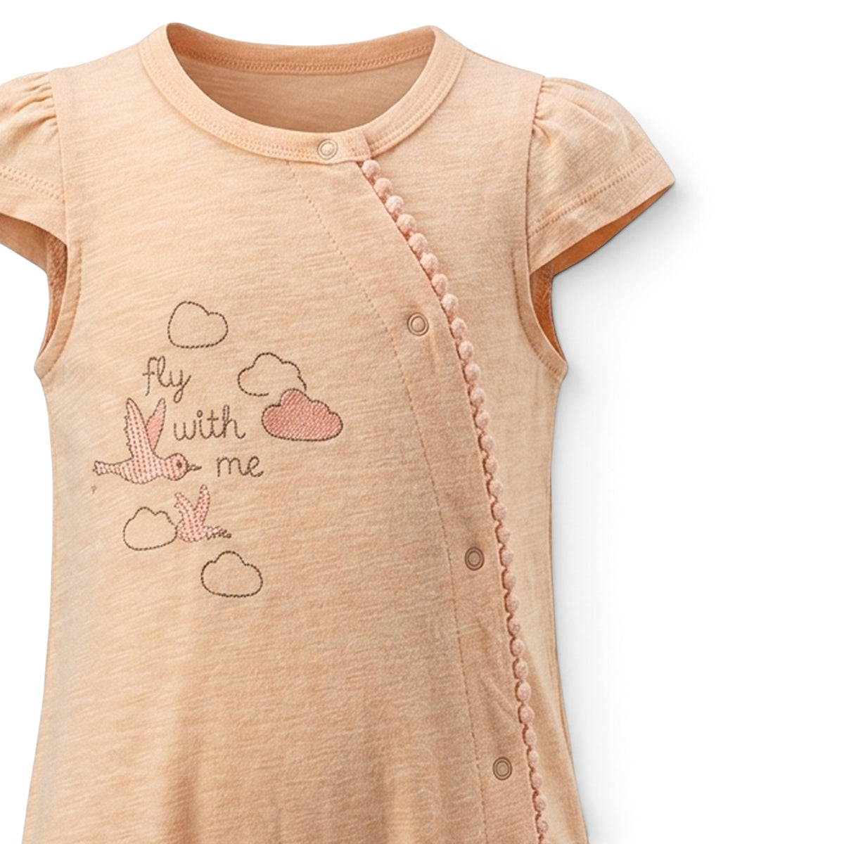 BABY GIRL "FLY WITH ME" ROMPER