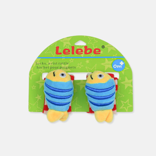 VIBRANT SEA FRIENDS WRIST RATTLES BLUE