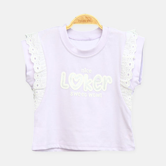 Purple Lace Accent Tee