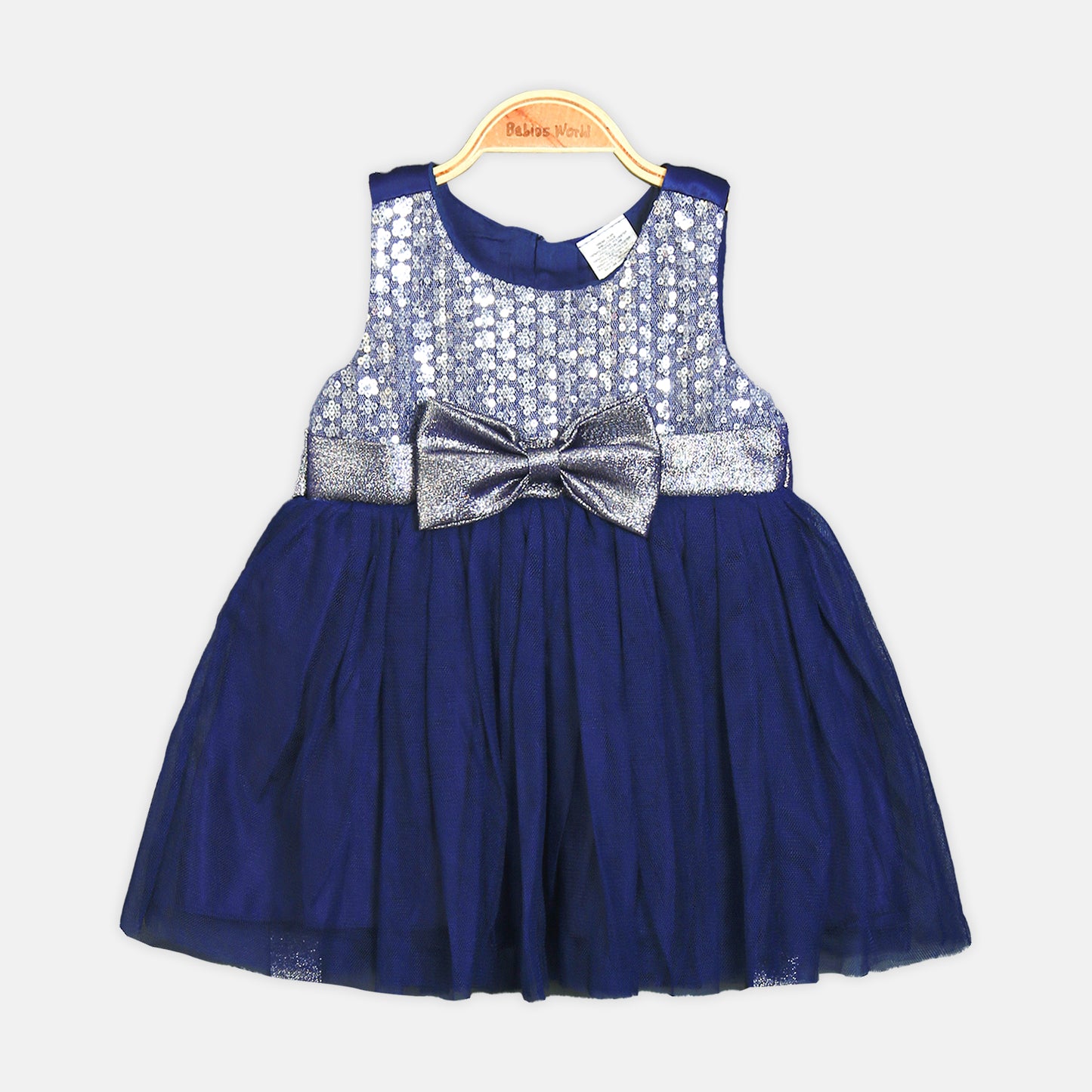 NAVY SHIMMER FANCY FROCK