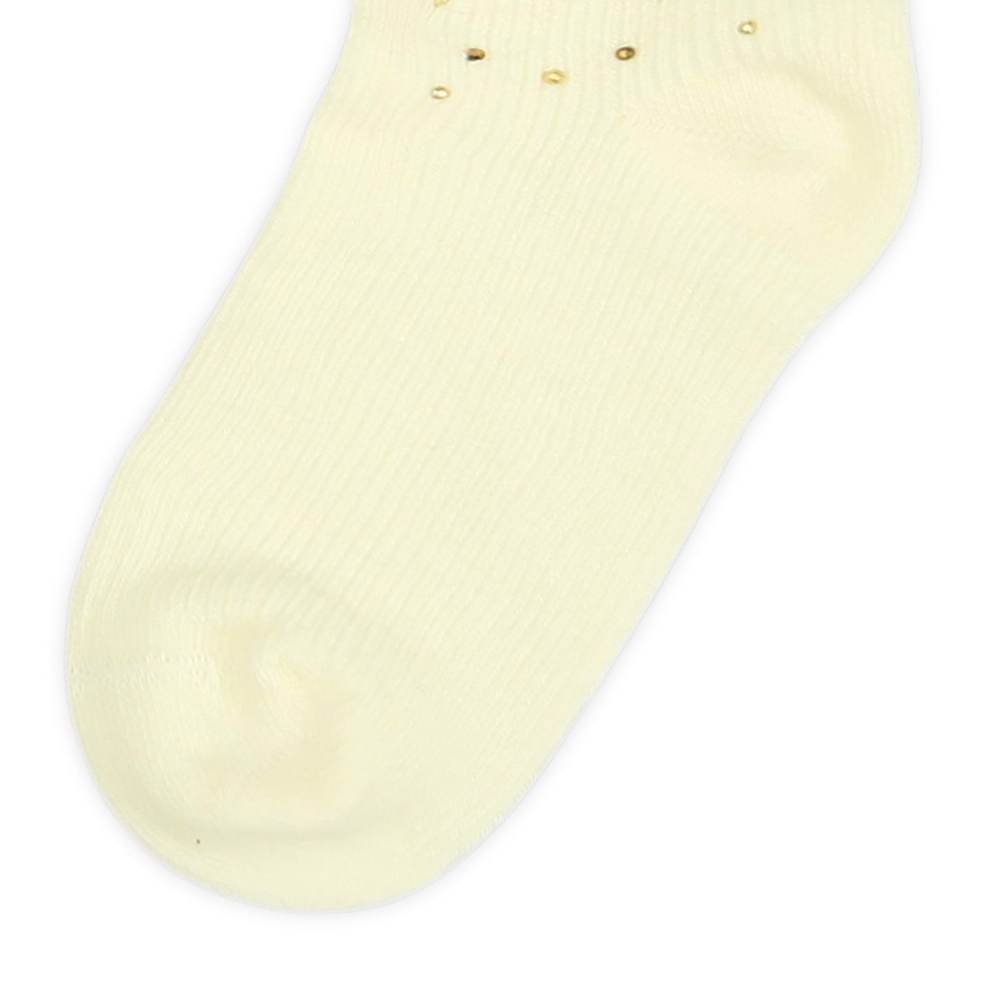 WHITE BOW AND STONE GIRL SOCKS