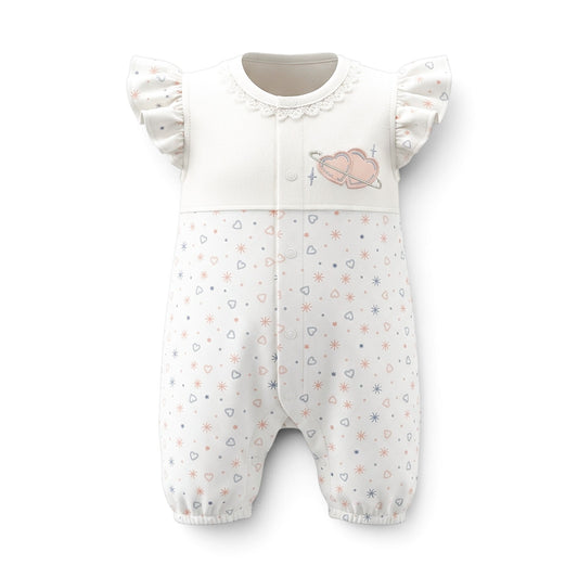 BABY GIRL HEART & SPARKLE ROMPER