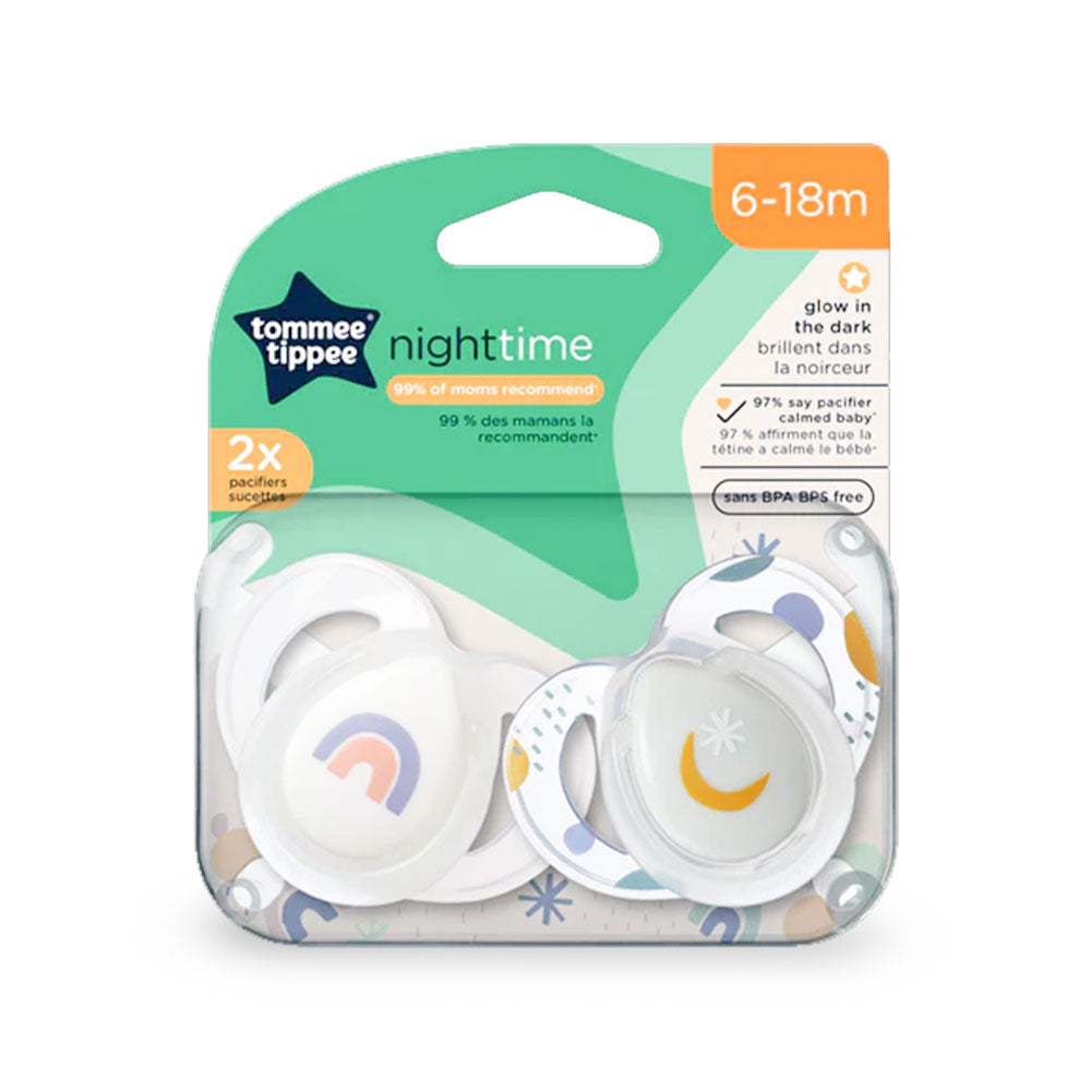 NIGHT TIME PACIFIER PK-2 6-18M