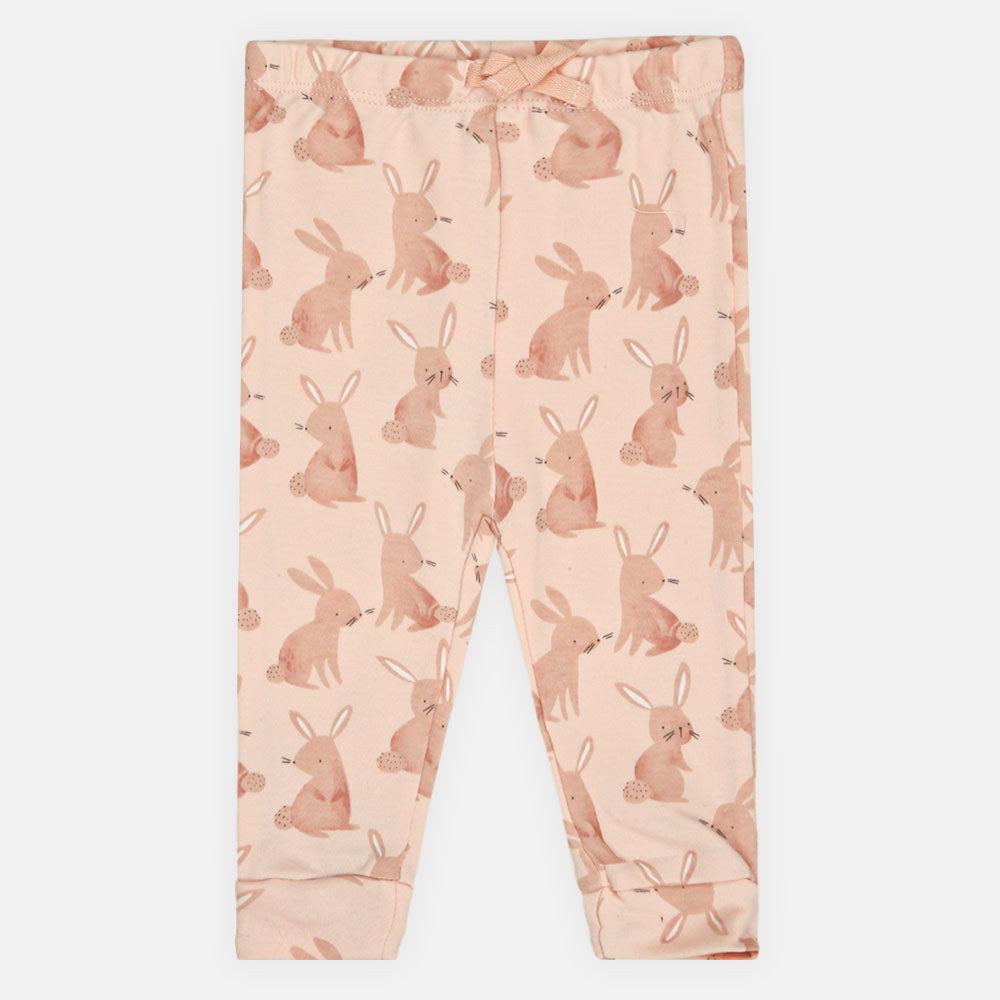 GIRL PAJAMA PK-3 SPRING RABBIT THEME
