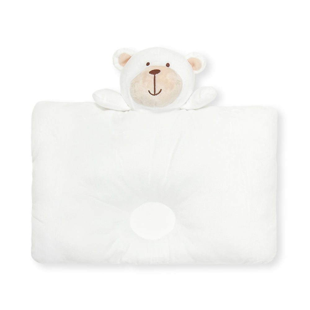 BABY PILLOW WHITE BEAR
