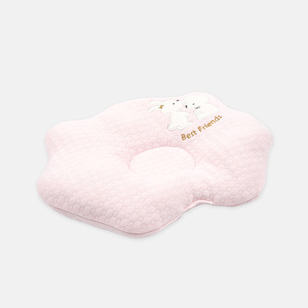BABY PILLOW SOFT PINK CLOUD-SHAPED