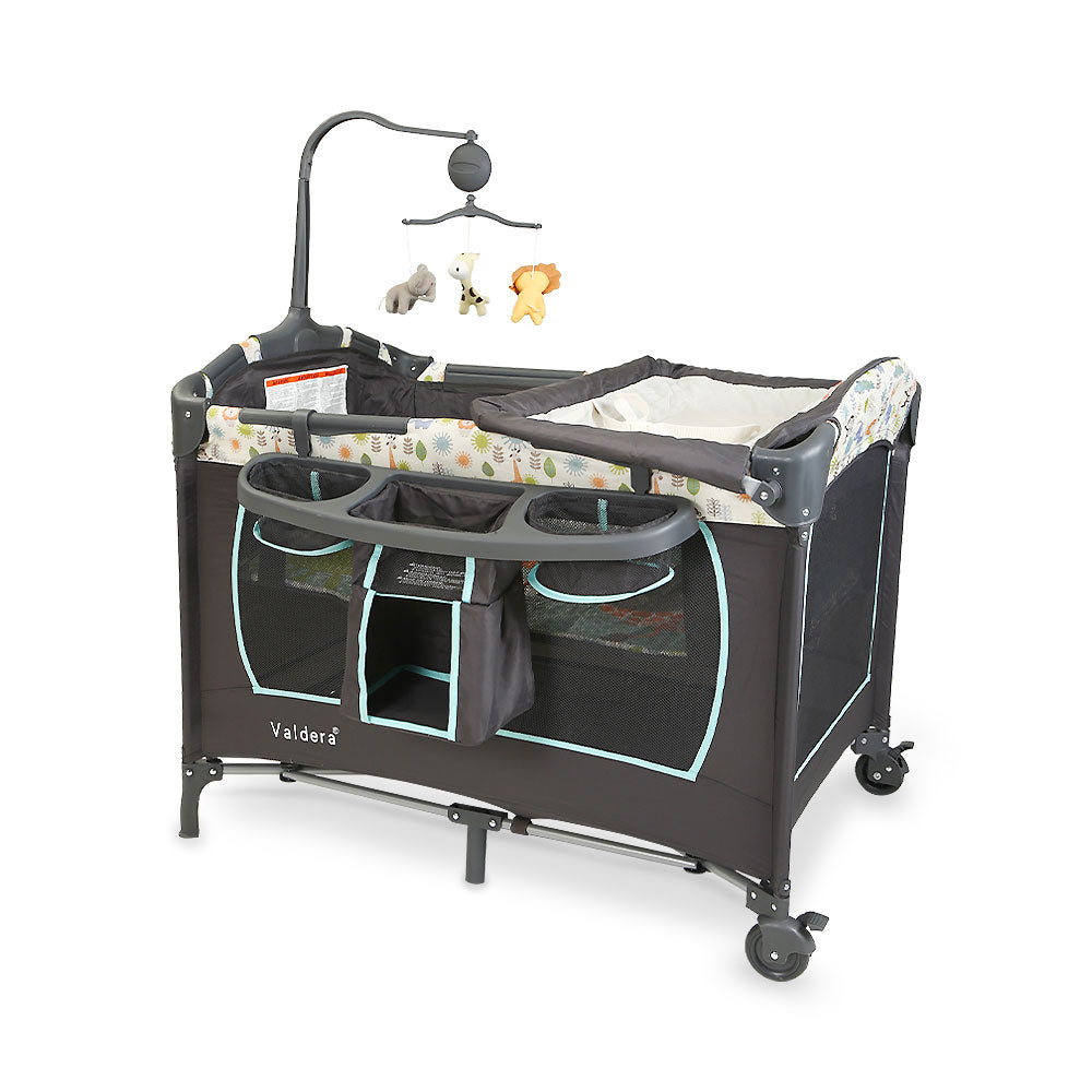 BABY PLAY PEN DARK GREY