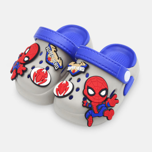BOY'S SPIDER-MAN CROCS – GREY