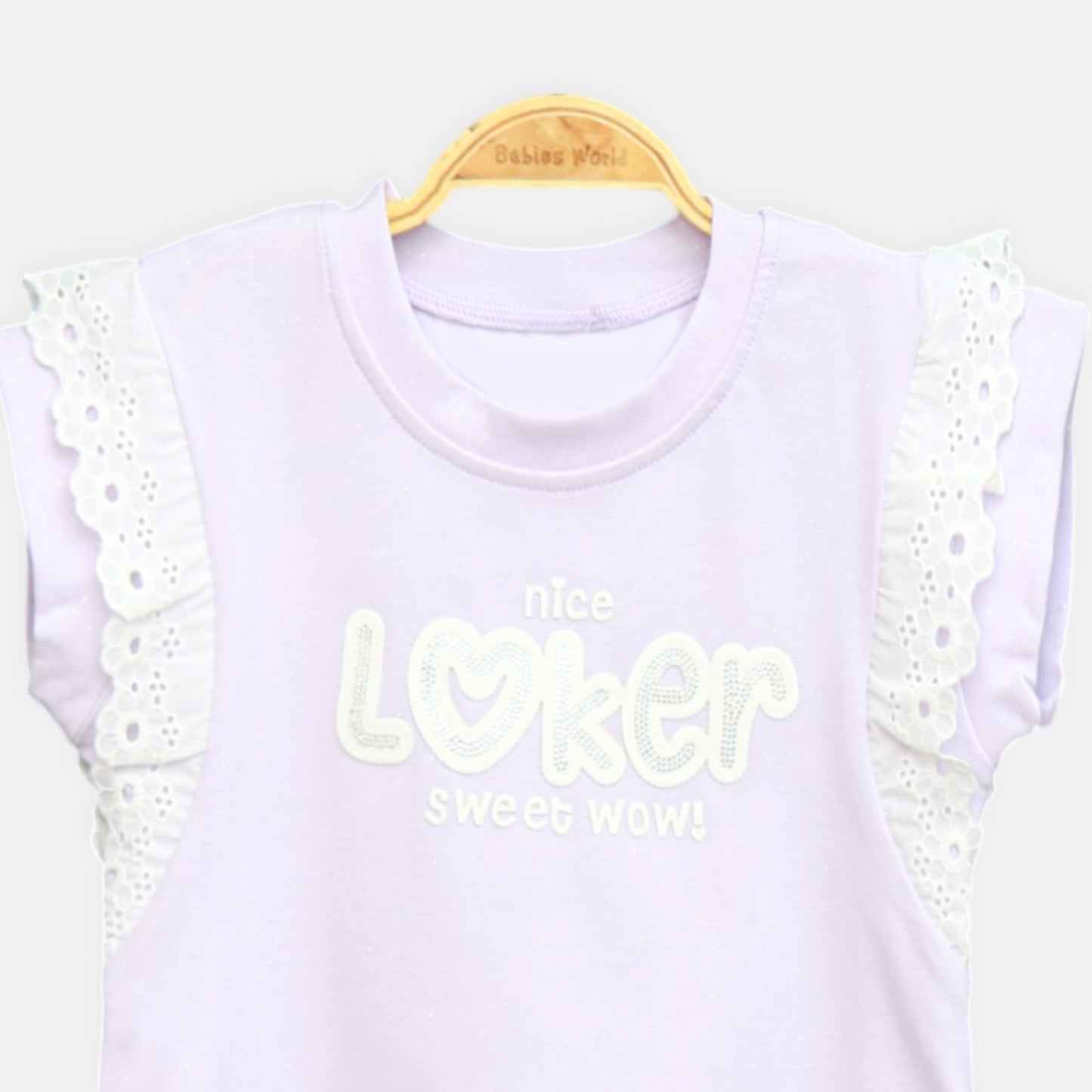 Purple Lace Accent Tee
