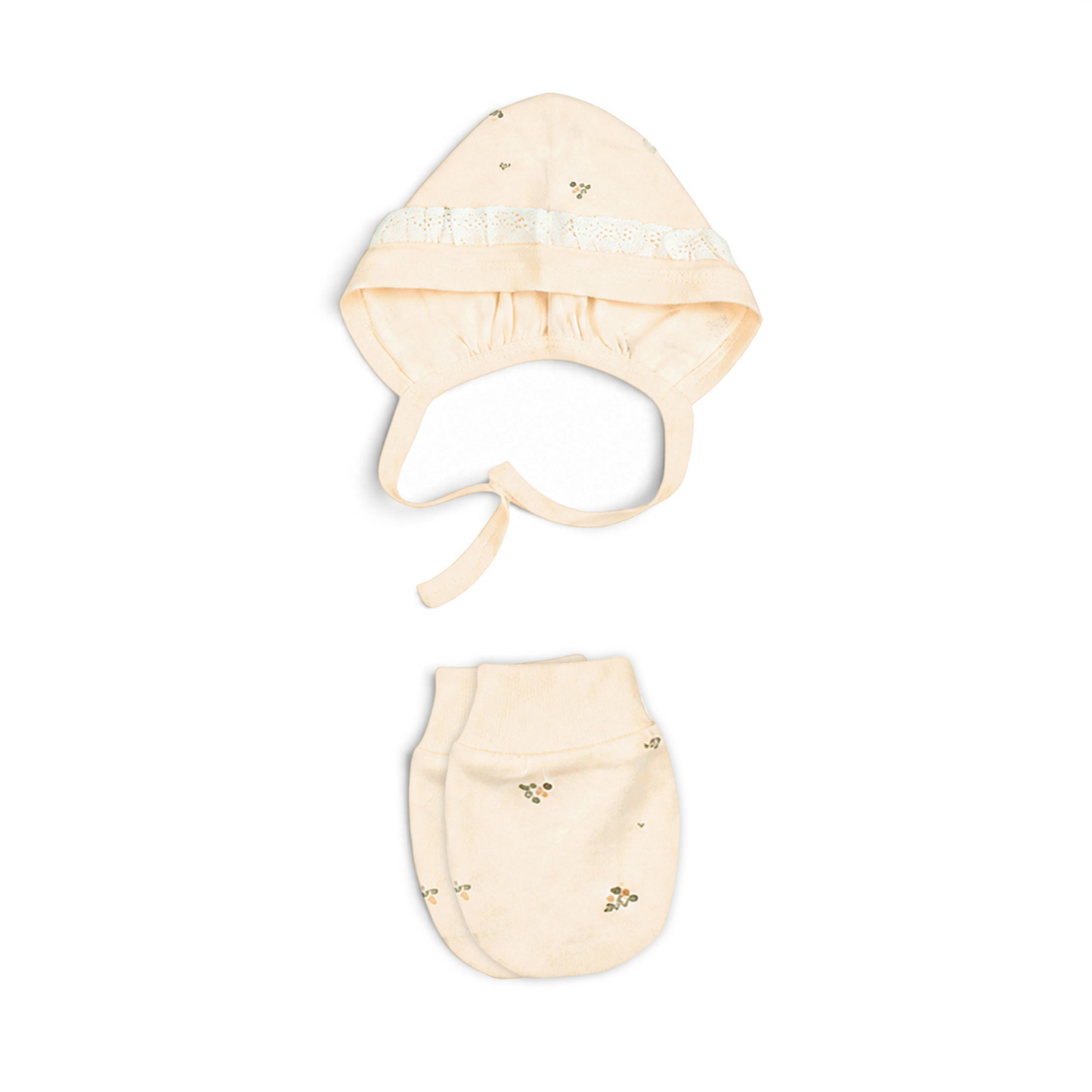 PEACH FLORAL BABY GIRL GIFT SET