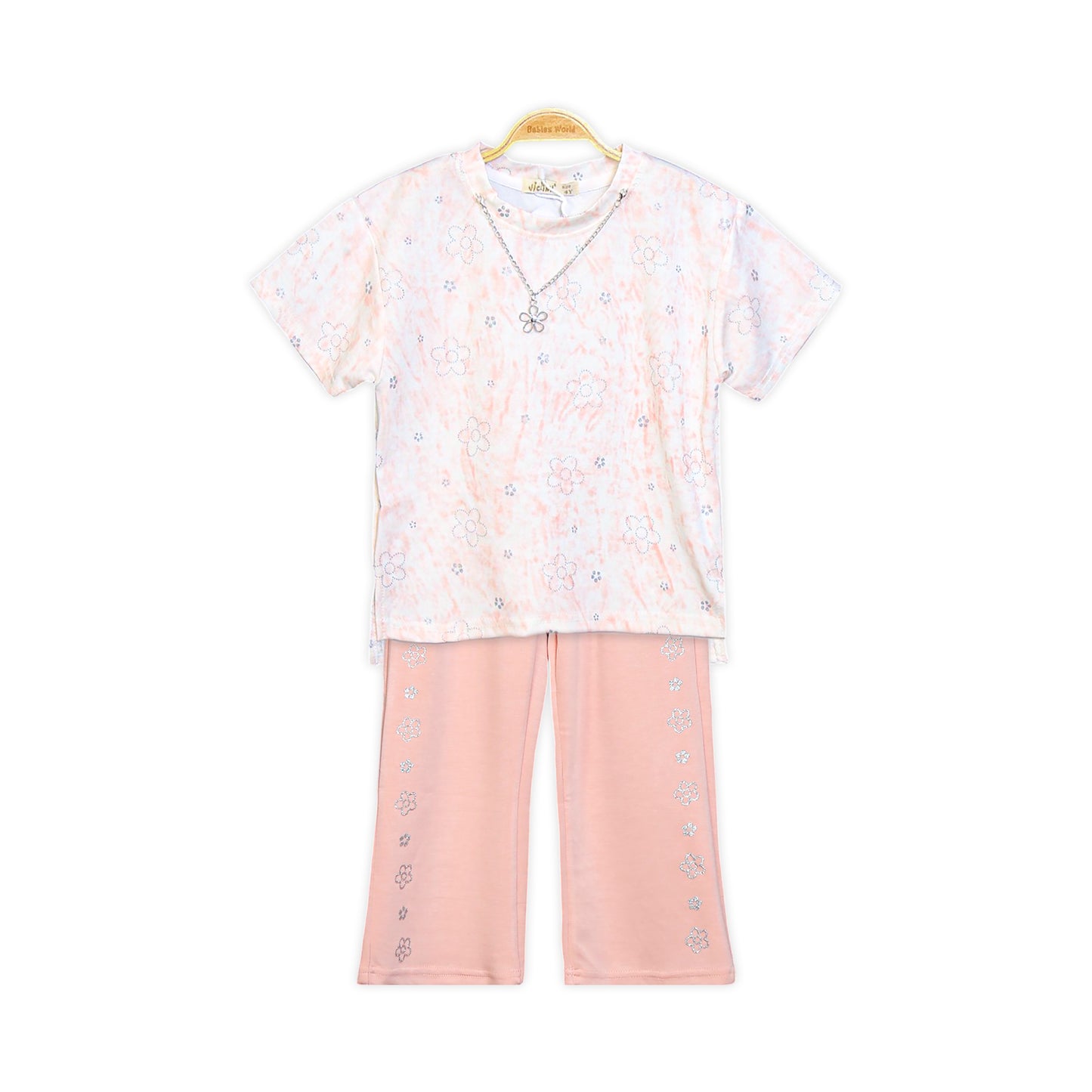 PINK TIE-DYE FLOWER SUIT
