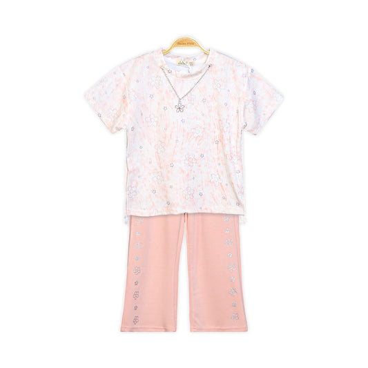 PINK TIE-DYE FLOWER SUIT