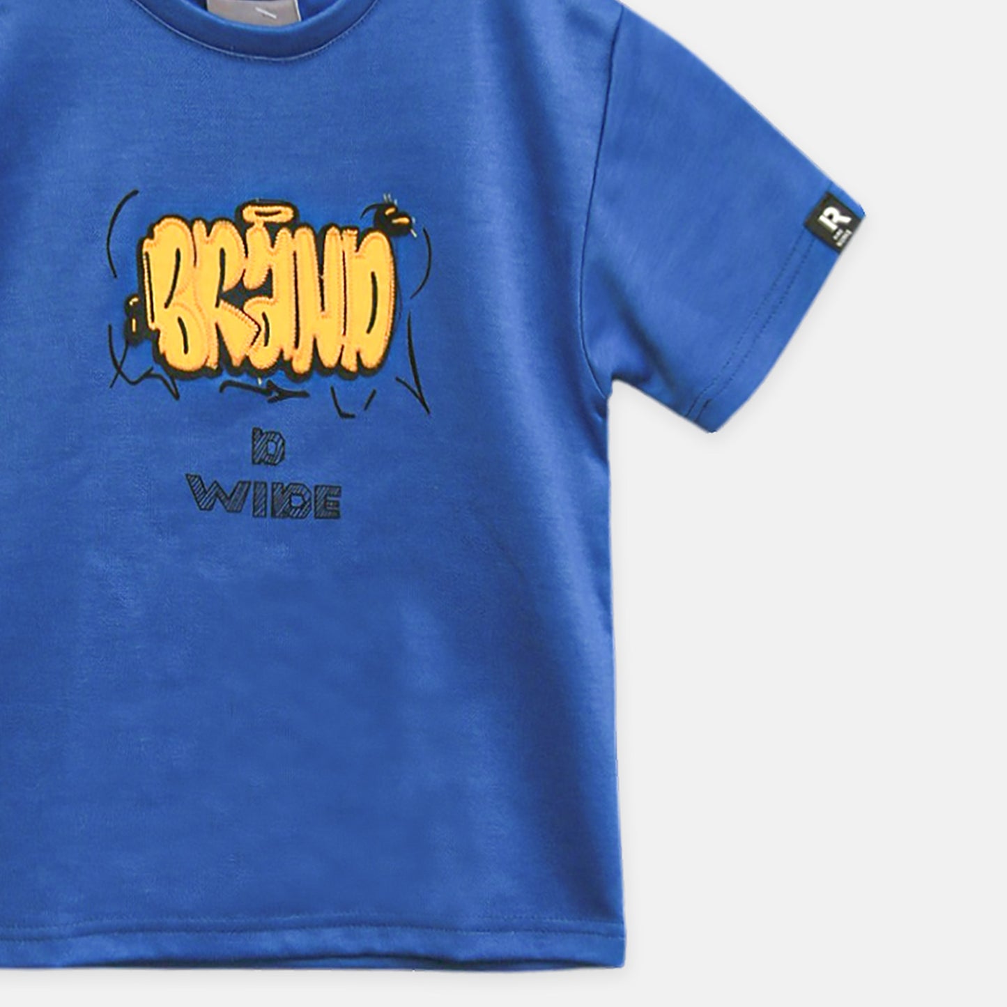 Royal Blue Puff Print Tee