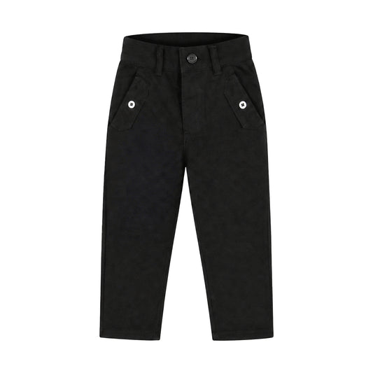 BLACK CASUAL BOY PANT