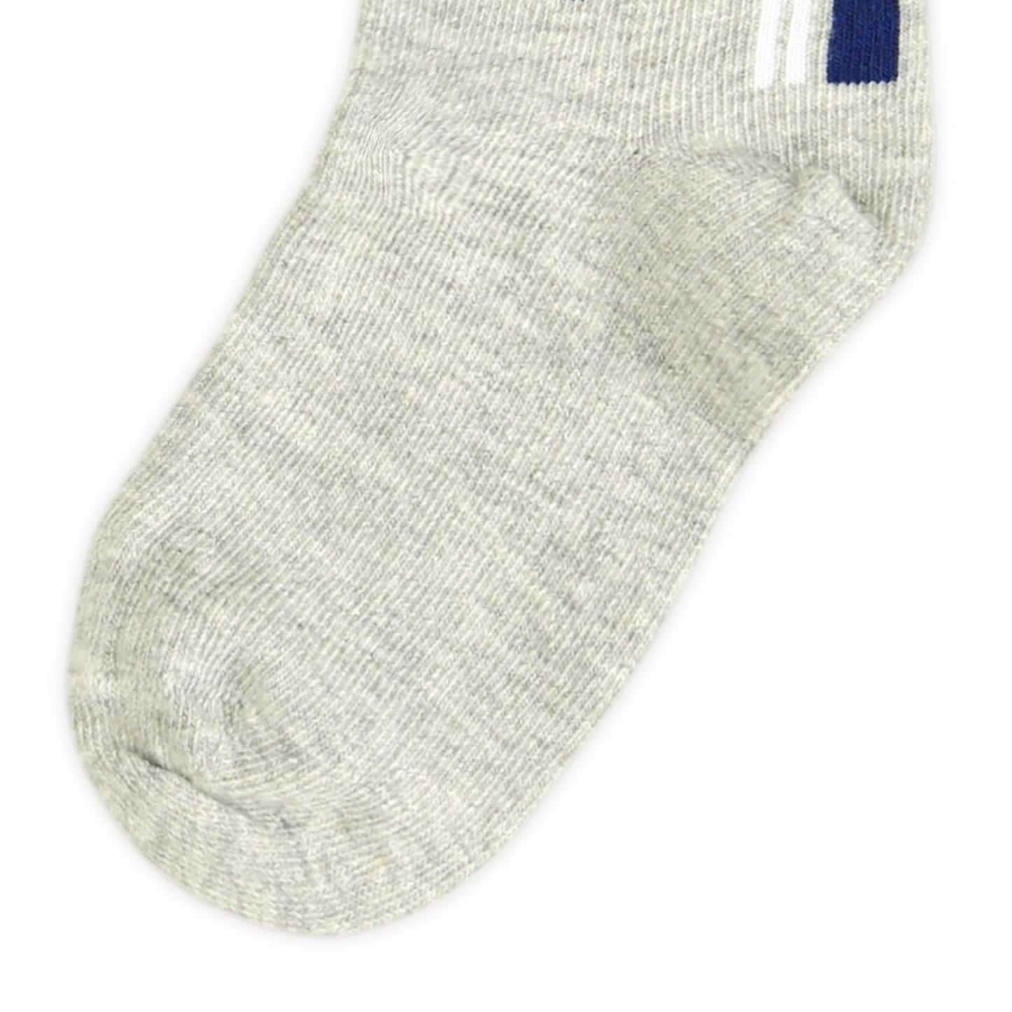 SOCCER THEMED GREY ANKLE BOY SOCKS